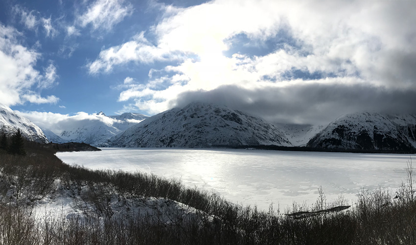 Alaska Frozen Lake