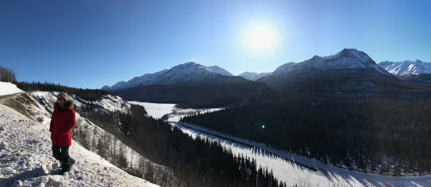 Alaska Mountains Girl