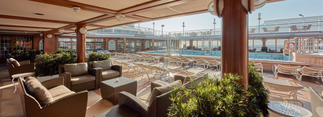Cunard Queen Elizabeth Pool Deck